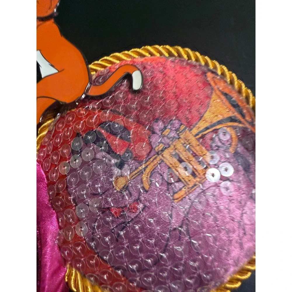 Disney 100 Decades The Aristocats Ear Headband 1970s Sequined Pink Gold NEW